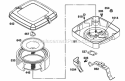 Air Cleaner Grp Diagram and Parts List for  Briggs and Stratton Engine